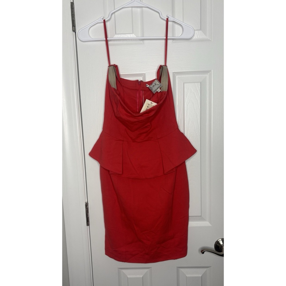 Yoana Baraschi Women's‎ Strapless Dress Red Size 4